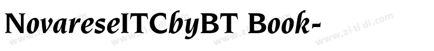 NovareseITCbyBT Book字体转换
